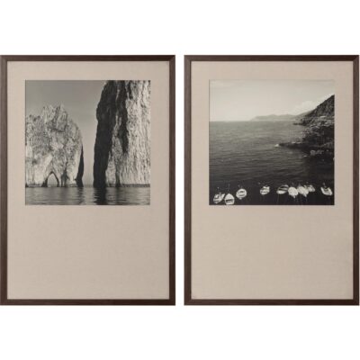 Alternative view of Coastal Vibes Ii - 28" X 40" - Deep Brown Frame