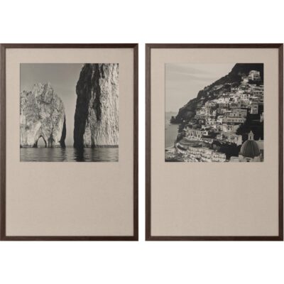 Alternative view of Coastal Vibes Iii - 28" X 40" - Deep Brown Frame