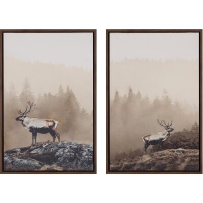 Alternative view of Into The Wild Ii - 20" X 30" - Brown Floater Frame