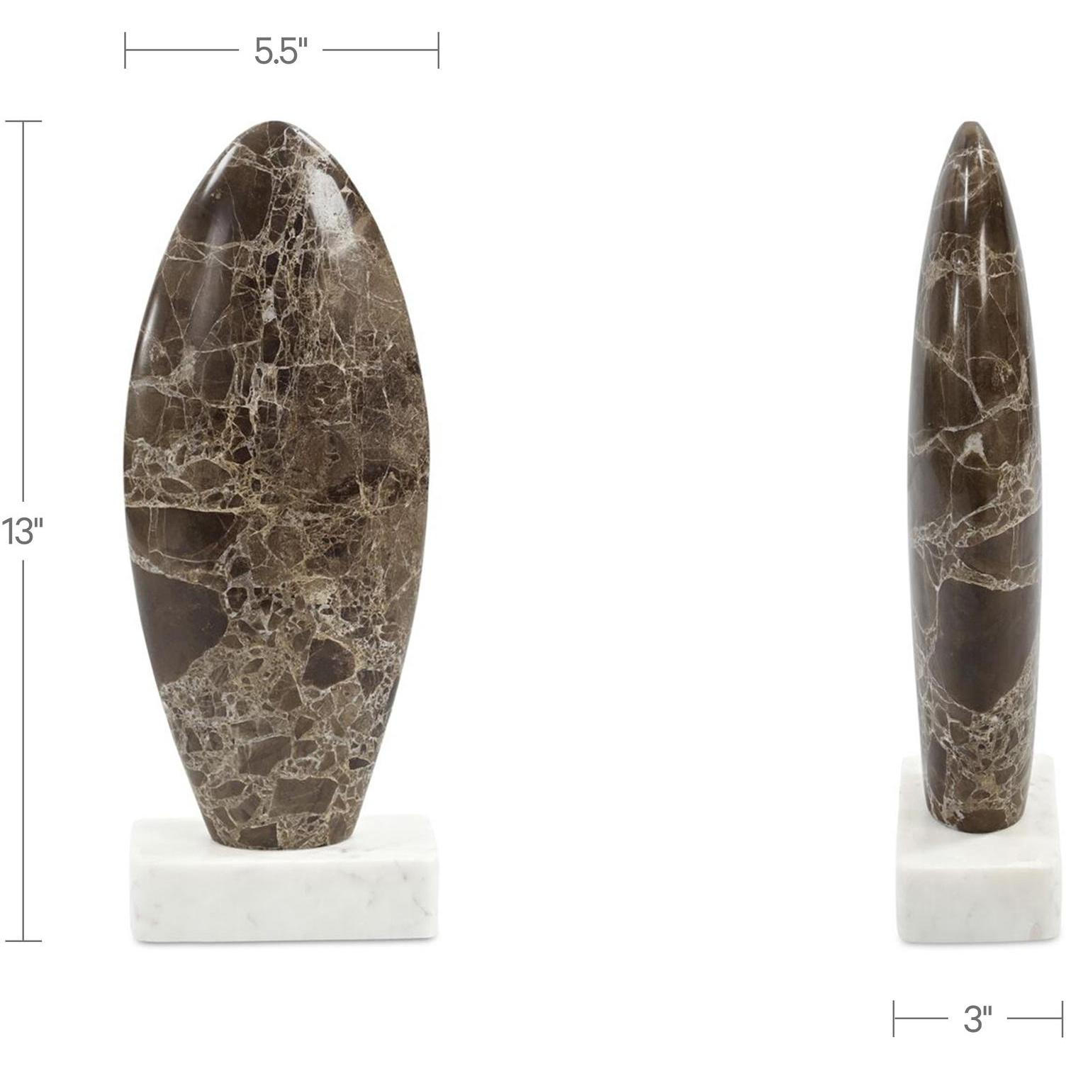 Boda Sculpture Dark Emperador Marble 5 Boda Sculpture Dark Emperador Marble - Image 5