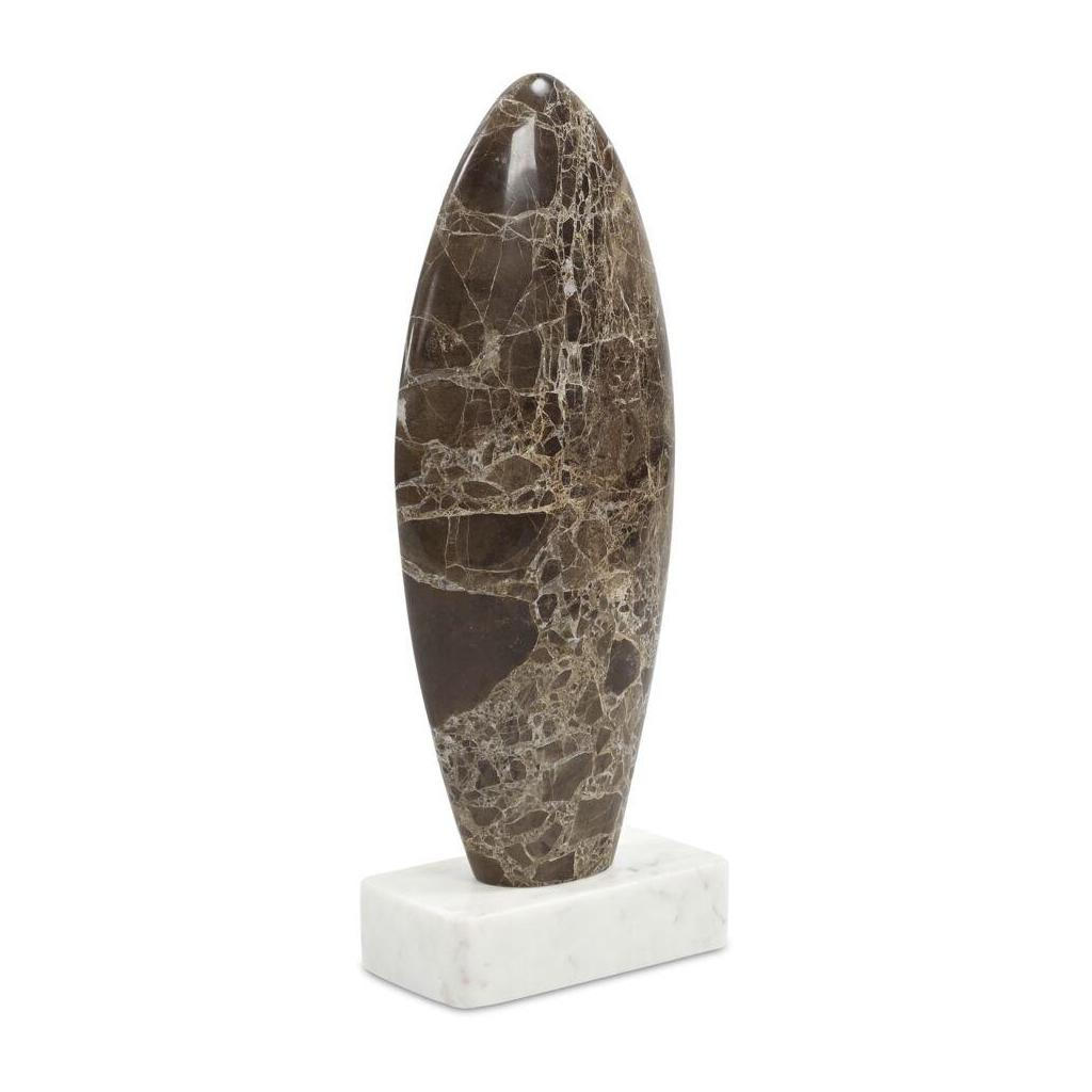 Boda Sculpture Dark Emperador Marble 2 Boda Sculpture Dark Emperador Marble - Image 2