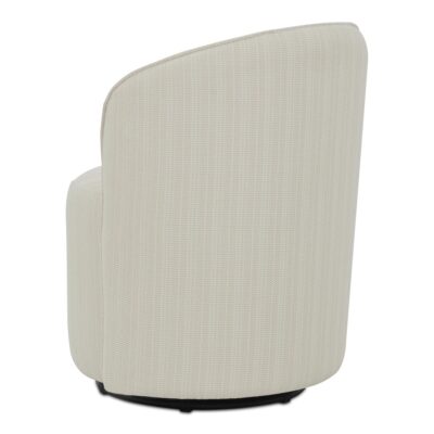 Alternative view of Sylvie Outdoor Swivel Dining Chair Cream