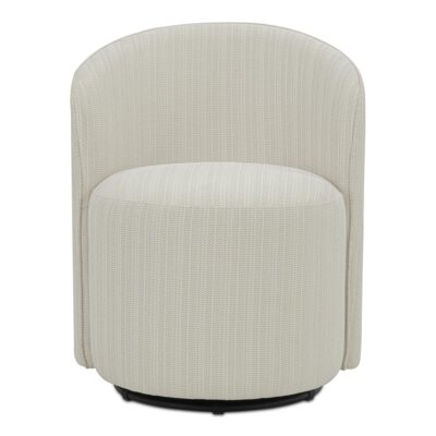 Sylvie Outdoor Swivel Dining Chair Cream