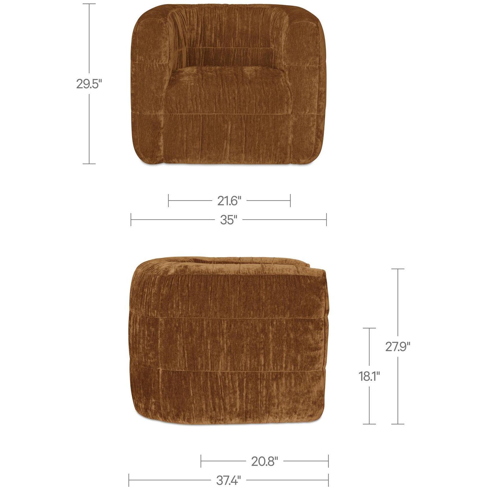 Robson Swivel Chair Toffee - Image 5
