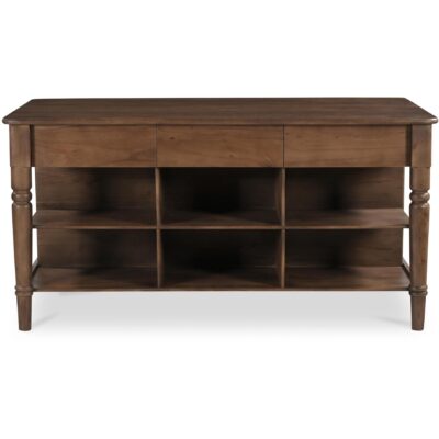 Russet Kitchen Island Brown