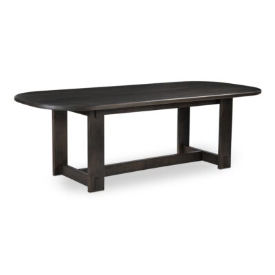 Alternative view of Glenn Oval Dining Table Dark Brown