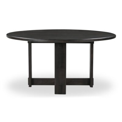 Alternative view of Glenn Round Dining Table Dark Brown
