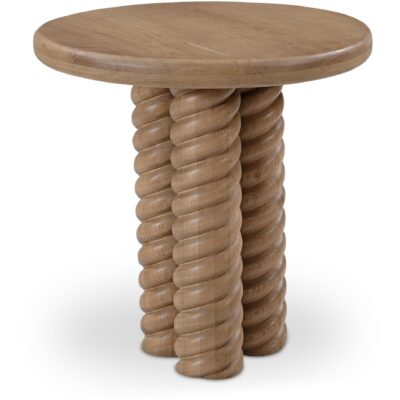 Alternative view of Treccia Side Table Oak