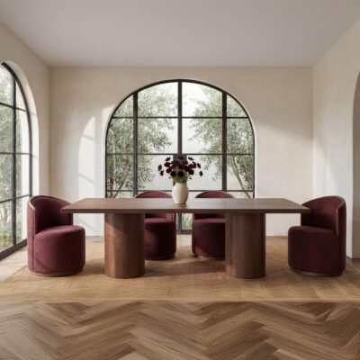 Alternative view of Hadley Dining Table Large Warm Brown