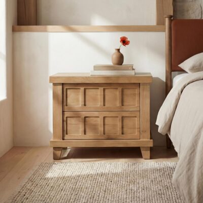 Alternative view of Enya Nightstand Natural Oak