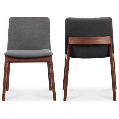Alternative view of Deco Dining Chair Grey (Set of 2)