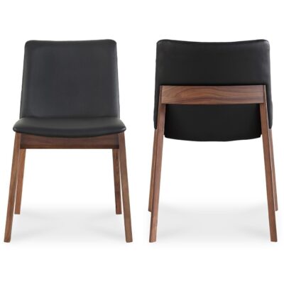 Alternative view of Deco Dining Chair Black Pvc (Set of 2)