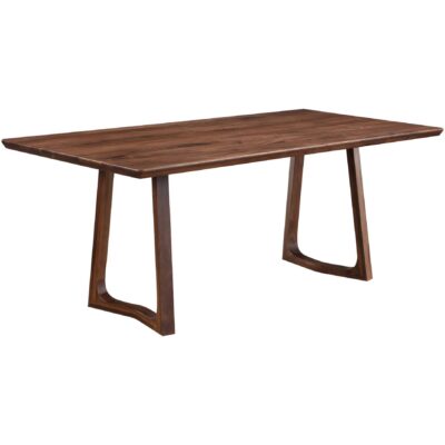 Alternative view of Silas Dining Table Walnut Brown