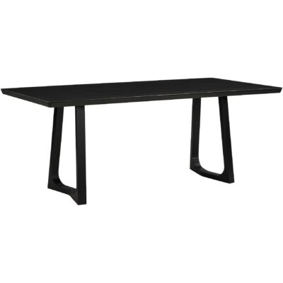 Alternative view of Silas Dining Table Black Ash