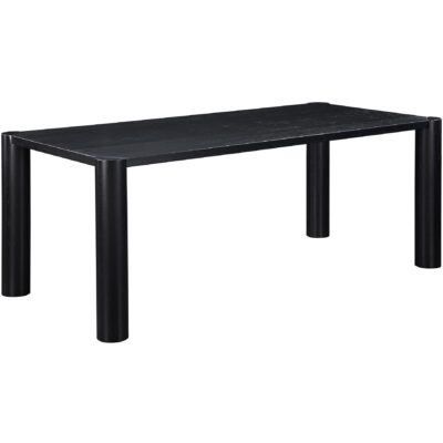 Alternative view of Post Dining Table Oak Black
