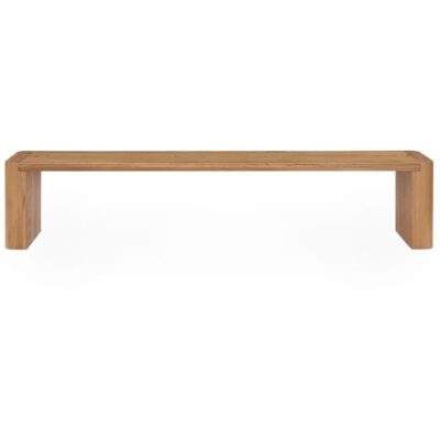Alternative view of Post Large Dining Bench Natural