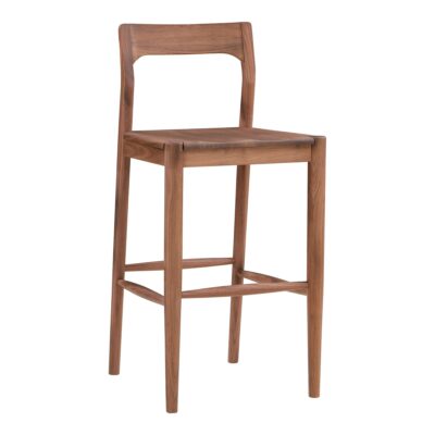 Alternative view of Owing Barstool Walnut Brown