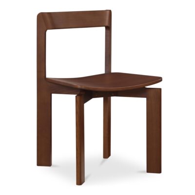 Alternative view of Daifuku Dining Chair Brown – Set of Two