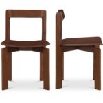Daifuku Dining Chair Brown – Set Of Two - Image 2