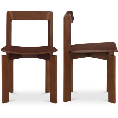 Alternative view of Daifuku Dining Chair Brown – Set Of Two