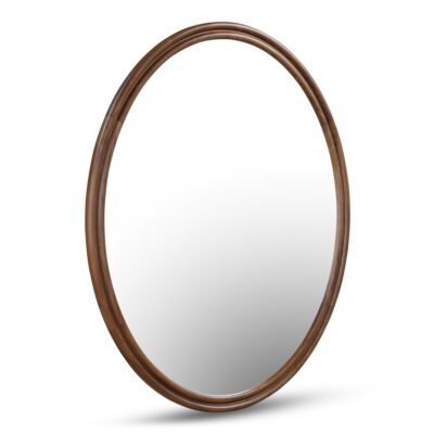 Alternative view of Alcott Oval Mirror Walnut