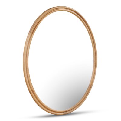 Alternative view of Alcott Oval Mirror Oak