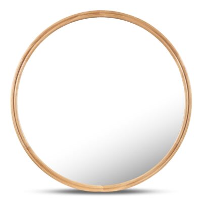 Alcott Round Mirror Small Oak