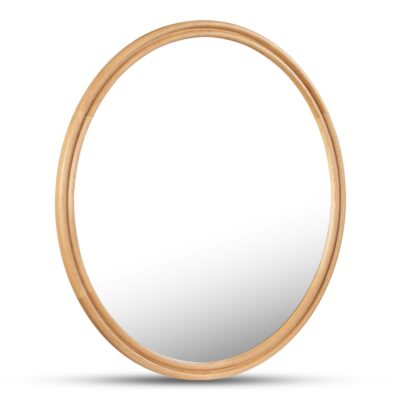Alternative view of Alcott Large Round Mirror Oak
