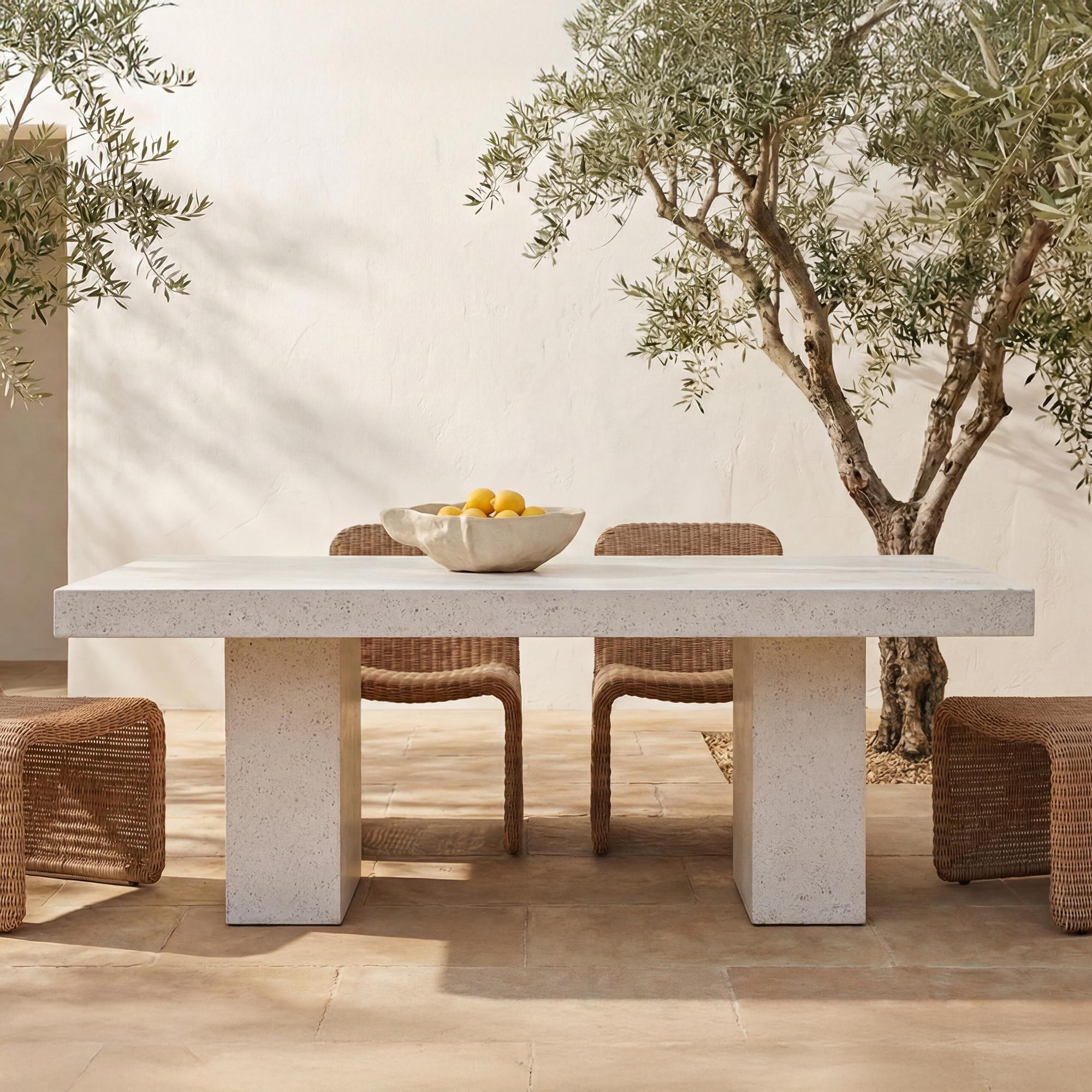 Antonius Outdoor Dining Table Terrazzo - Image 2