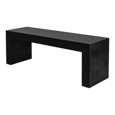 Alternative view of Lazarus Outdoor Bench Black