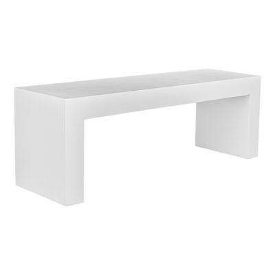 Alternative view of Lazarus Outdoor Bench White