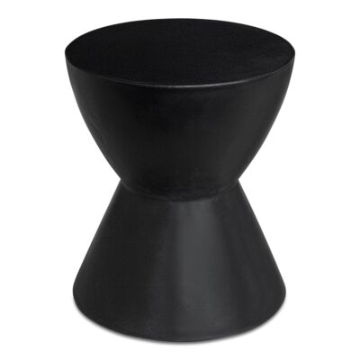 Alternative view of Hourglass Outdoor Stool Black