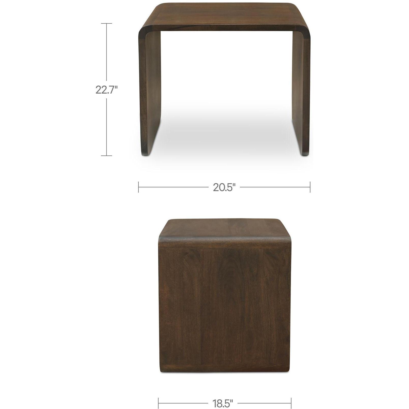 Carrie Side Table Dark Brown - Image 3