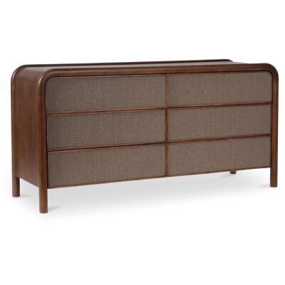 Rye 6 Drawer Dresser Warm Brown