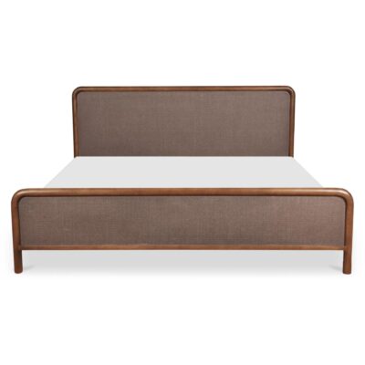 Rye Queen Bed Warm Brown