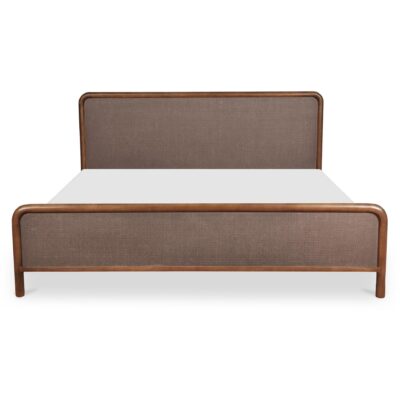 Rye King Bed Warm Brown