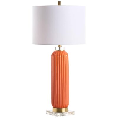 Alternative view of Samuel Ceramic Lamp - Orange