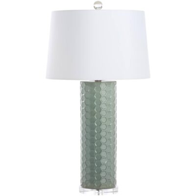 Alternative view of April Honeycomb Lamp - Green