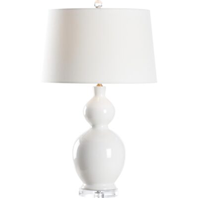Murano Ceramic Lamp - White