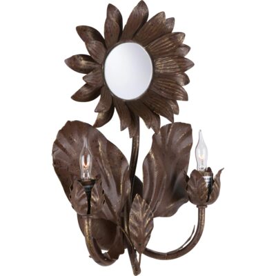 Sunflower Wall Sconce - Bronze