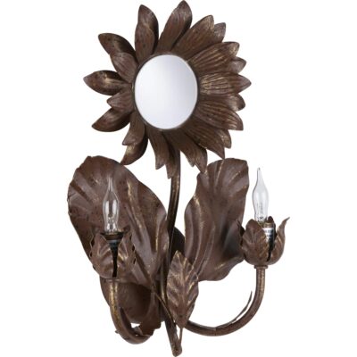 Alternative view of Sunflower Wall Sconce - Bronze