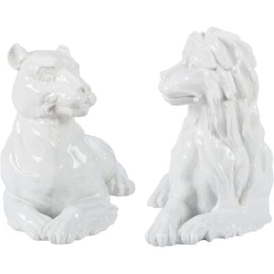 Alternative view of Set of Meissen Lions