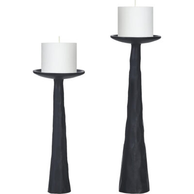 Alternative view of Tilde Set Of 2 Tapered/ Pillar Candle Holders