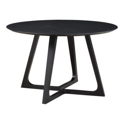 Alternative view of Godenza Dining Table Round Black Ash