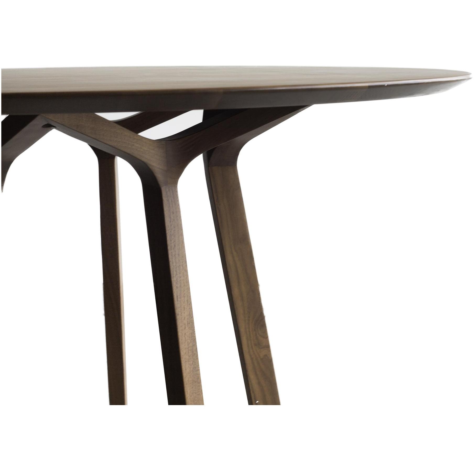 Aldo Round Dining Table Walnut 2 Aldo Round Dining Table Walnut - Image 2