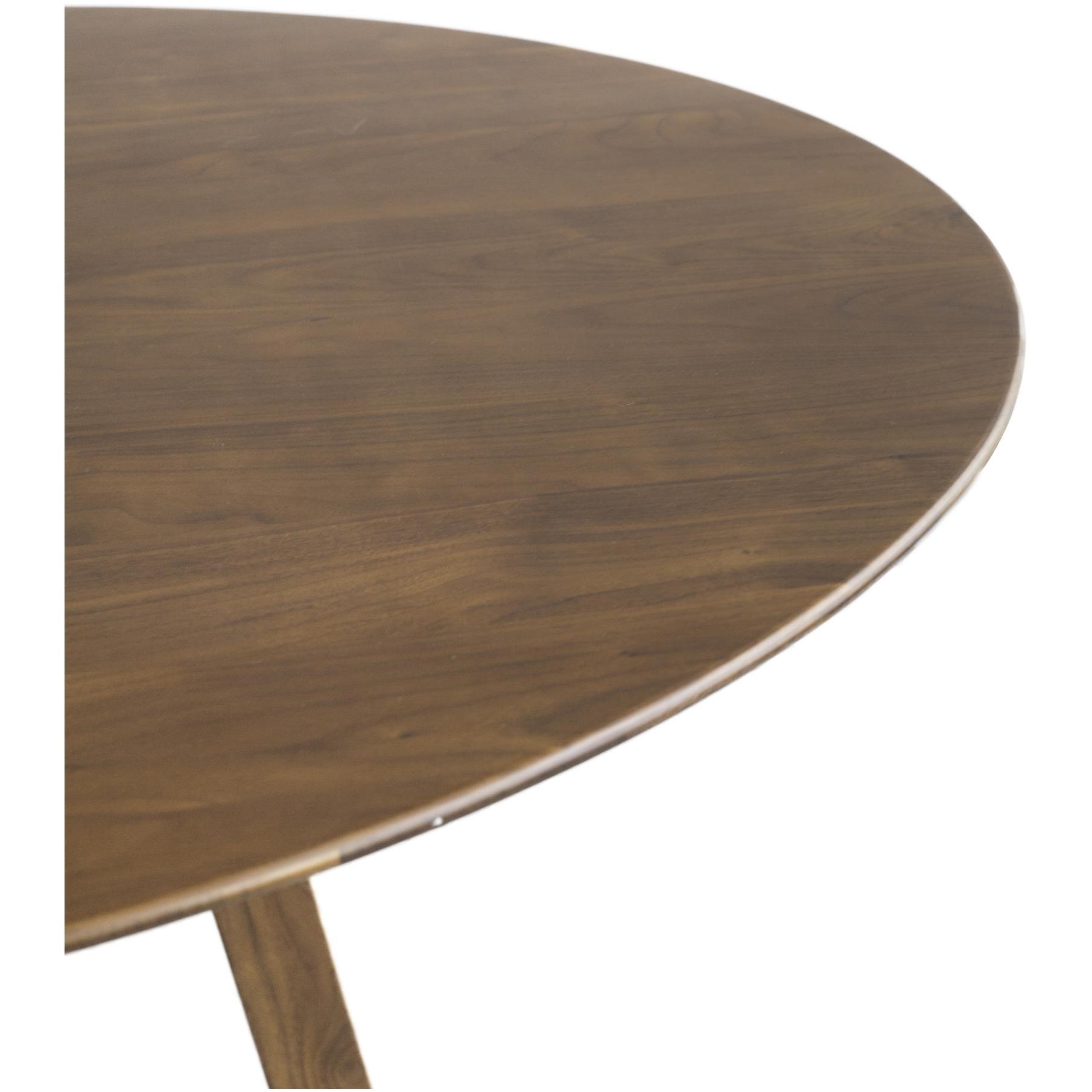 Aldo Round Dining Table Walnut 3 Aldo Round Dining Table Walnut - Image 3