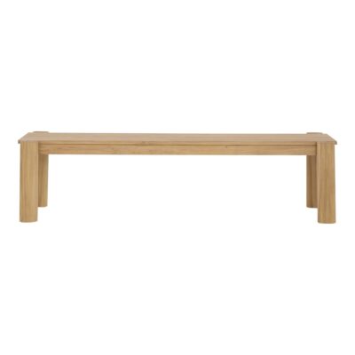 Alternative view of Tempo Outdoor Dining Bench Natural