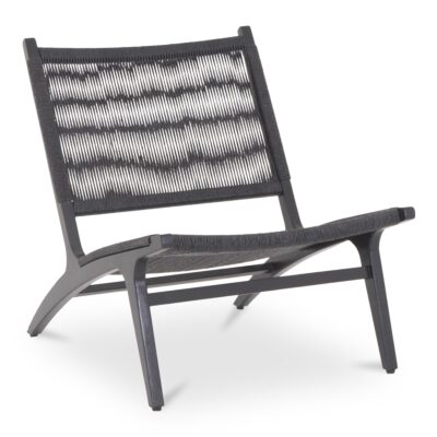 Alternative view of Palma Outdoor Lounge Chair Black