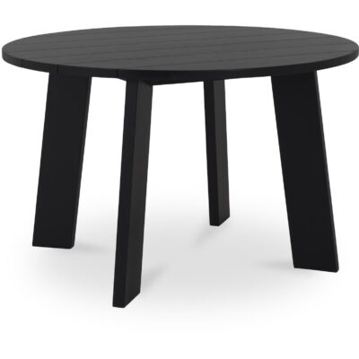 Delta Round Outdoor Dining Table Black