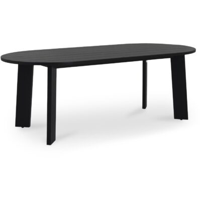 Alternative view of Delta Oval Outdoor Dining Table Black